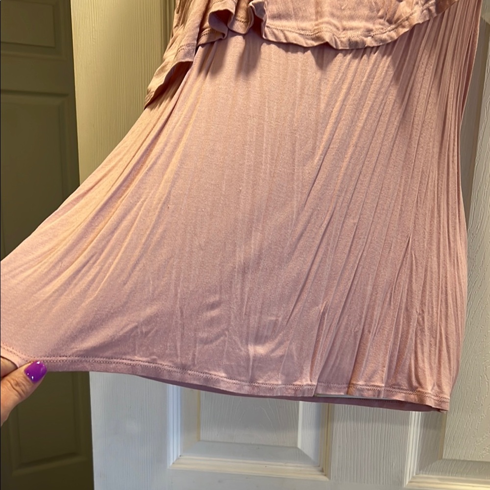 Pink One-Shoulder Ruffle Top - Picture 4 of 6